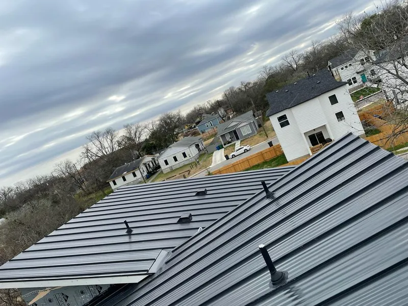 Standing seam metal roof panels with vents for Skylight Repair in Meadow Woods